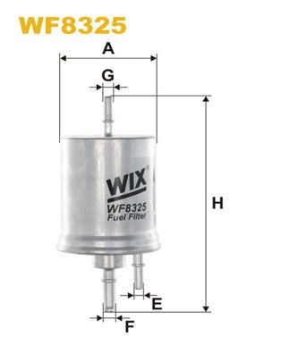 WIX FILTERS Топливный фильтр WF8325